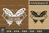Butterfly Ribbon Monogram SVG Bundle