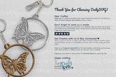 Butterfly SVG Round SVG Bundle 7 - CraftNest - Digital Crafting and Art