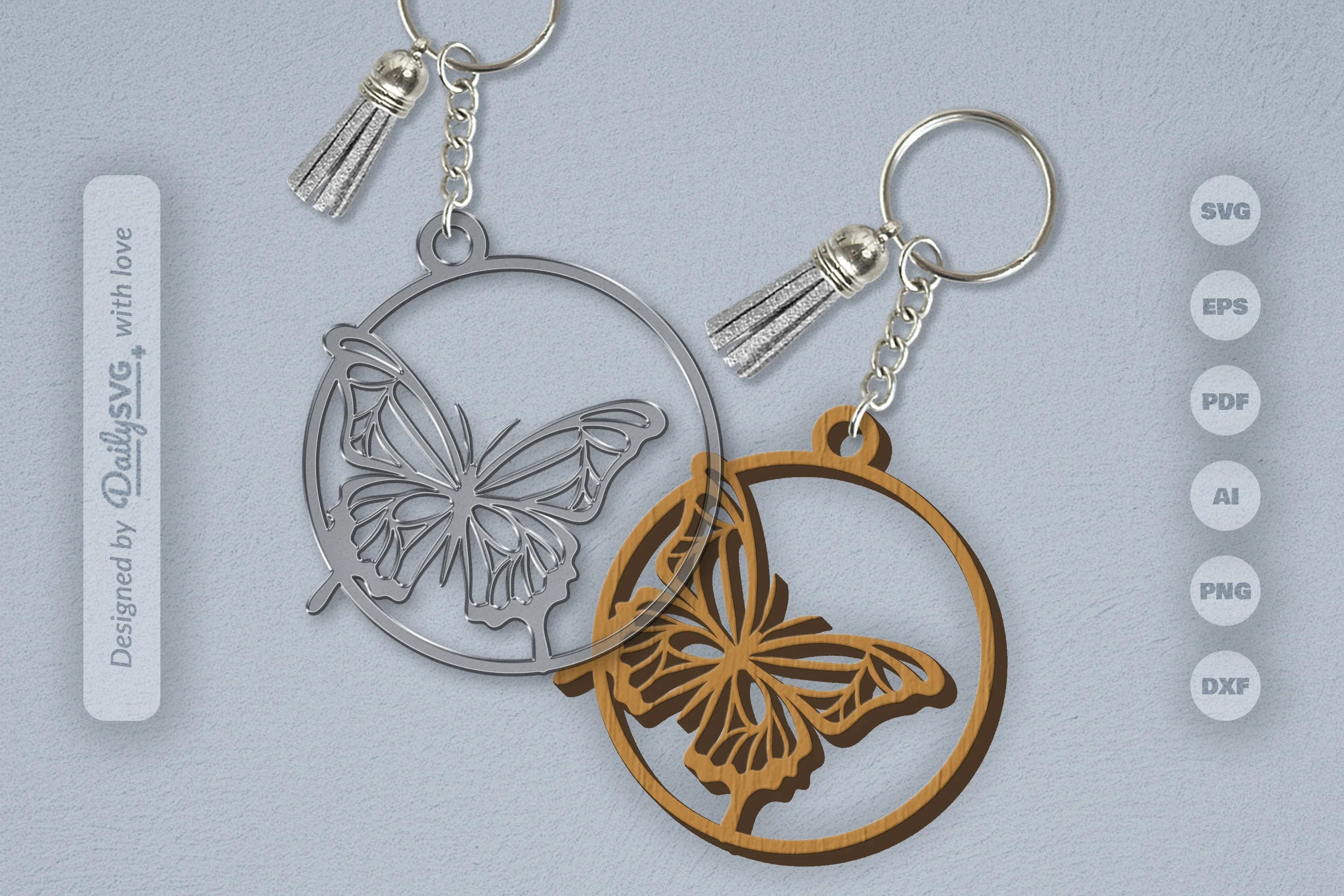 Butterfly SVG Round SVG Bundle 5 - CraftNest - Digital Crafting and Art