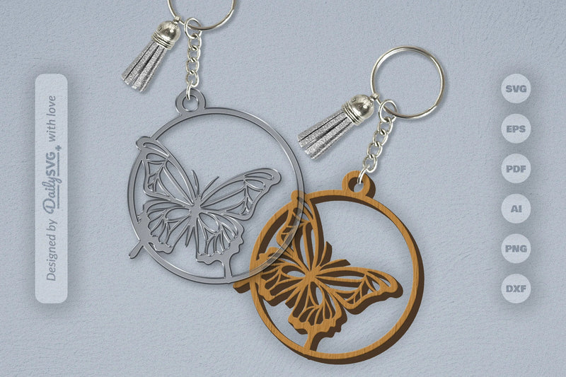 Butterfly SVG Round SVG Bundle 5 - CraftNest - Digital Crafting and Art