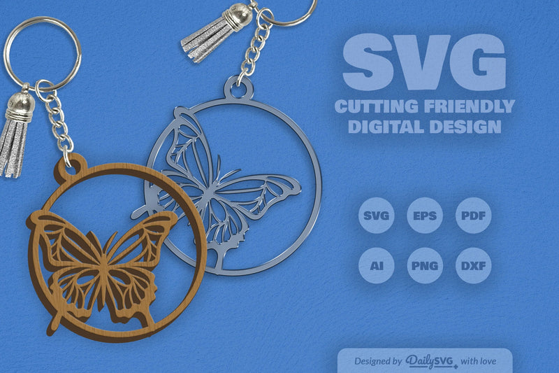 Butterfly SVG Round SVG Bundle 5 - CraftNest - Digital Crafting and Art
