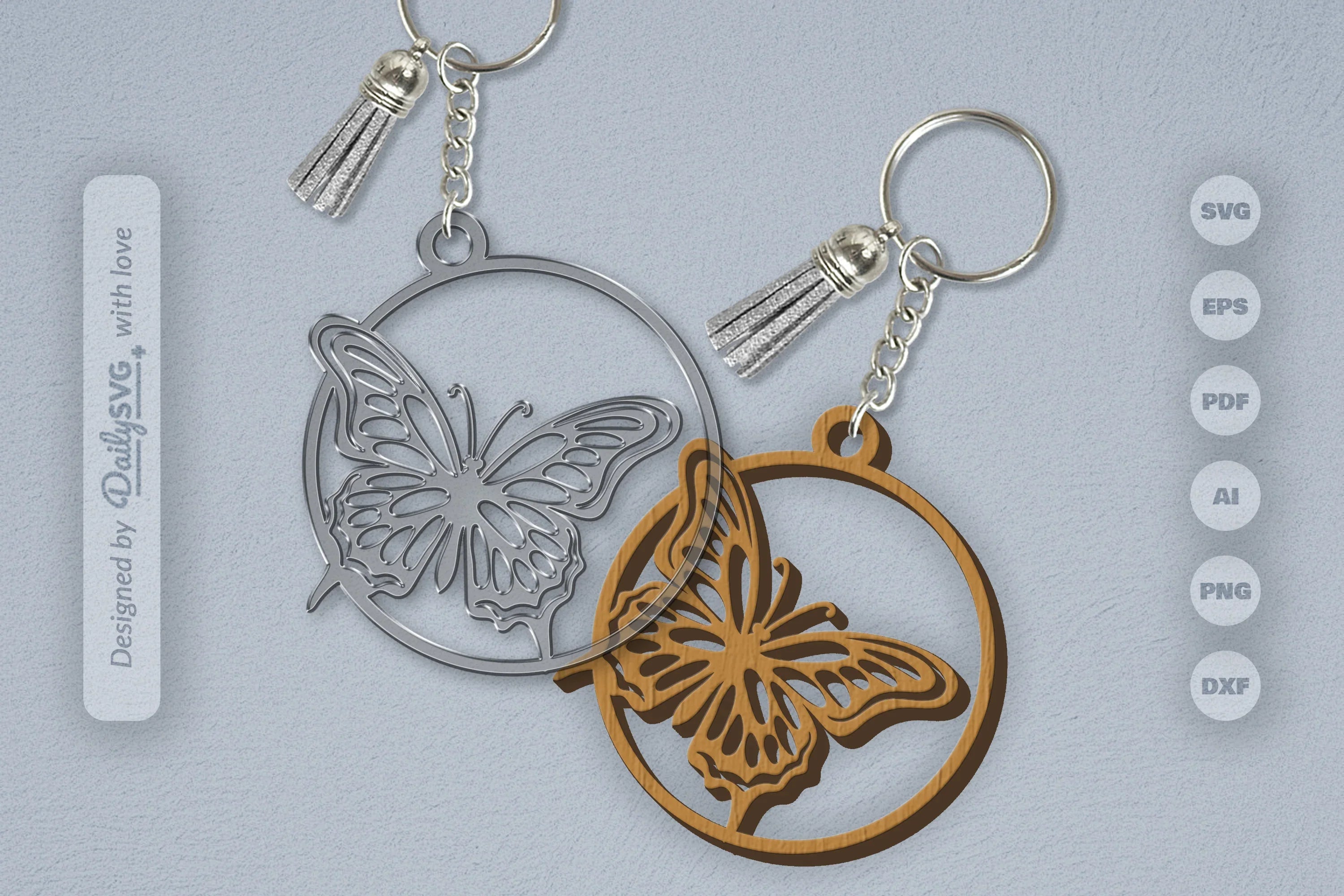 Butterfly SVG Round SVG Bundle 6 - CraftNest - Digital Crafting and Art