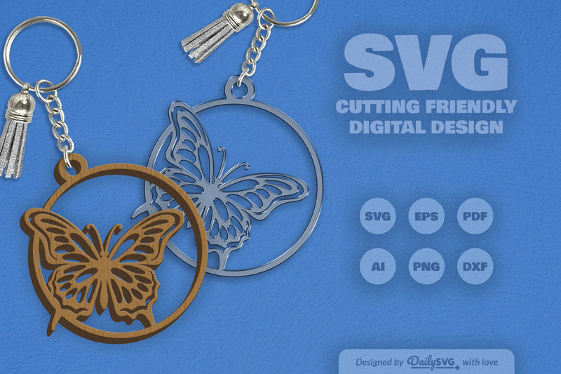 Butterfly SVG Round SVG Bundle 6 - CraftNest - Digital Crafting and Art