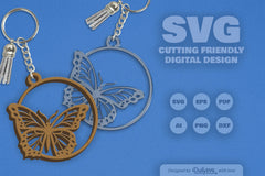 Butterfly SVG Round SVG Bundle 3 - CraftNest - Digital Crafting and Art