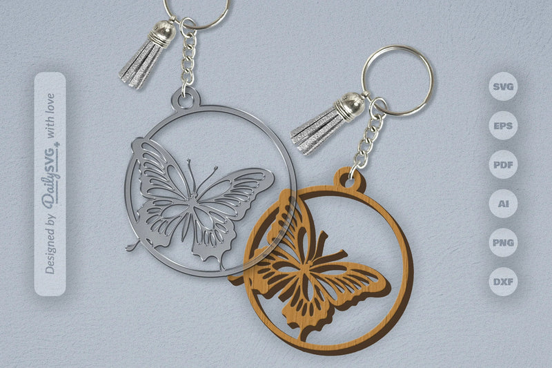 Butterfly Round SVG Bundle - CraftNest - Digital Crafting and Art