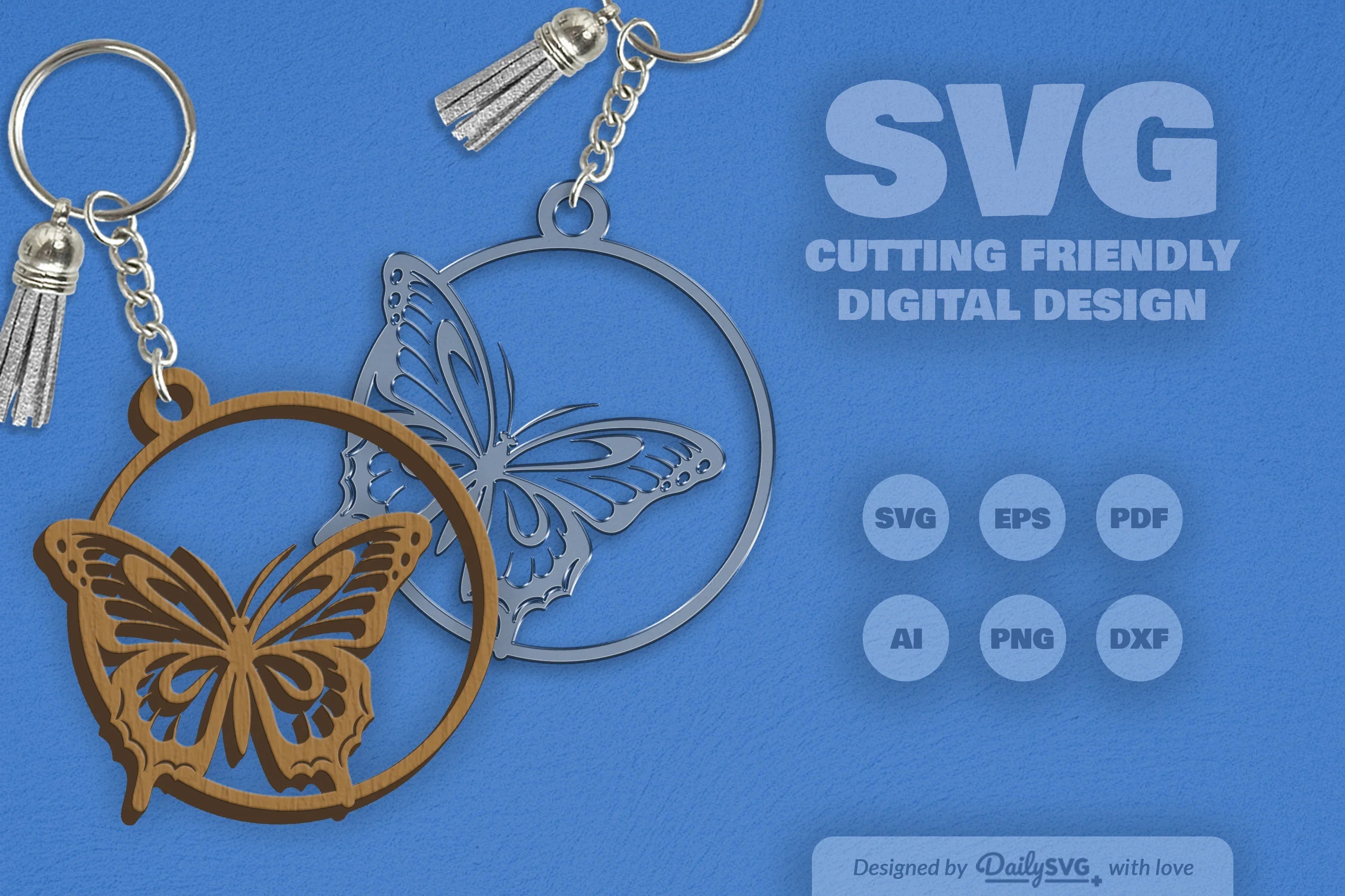 Daily Butterfly Round Clipart SVG Bundle - CraftNest - Digital Crafting and Art