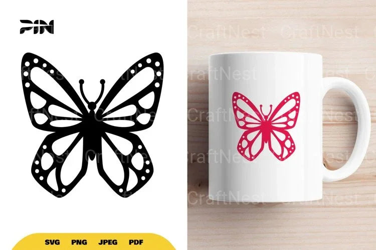 Butterfly Vector Clipart Bundle - CraftNest - Digital Crafting and Art