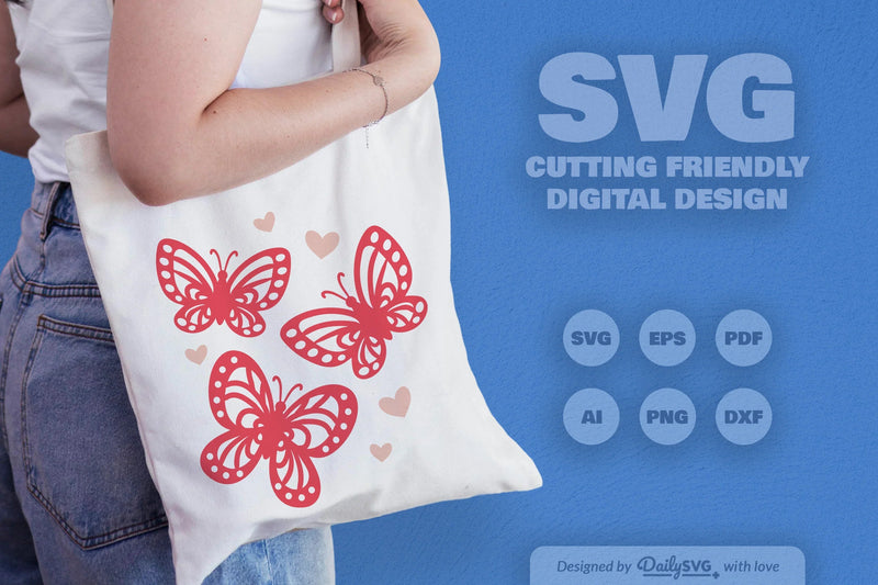 Elegant Butterfly SVG Bundle Collection - CraftNest - Digital Crafting and Art
