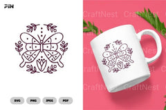 Butterfly Scandinavian Doodle Clipart Bundle - CraftNest - Digital Crafting and Art