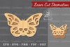 Butterfly Skull Laser Cut Decoration Clipart Bundle