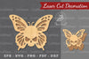 Butterfly Skull Laser Cut Decoration Clipart Bundle