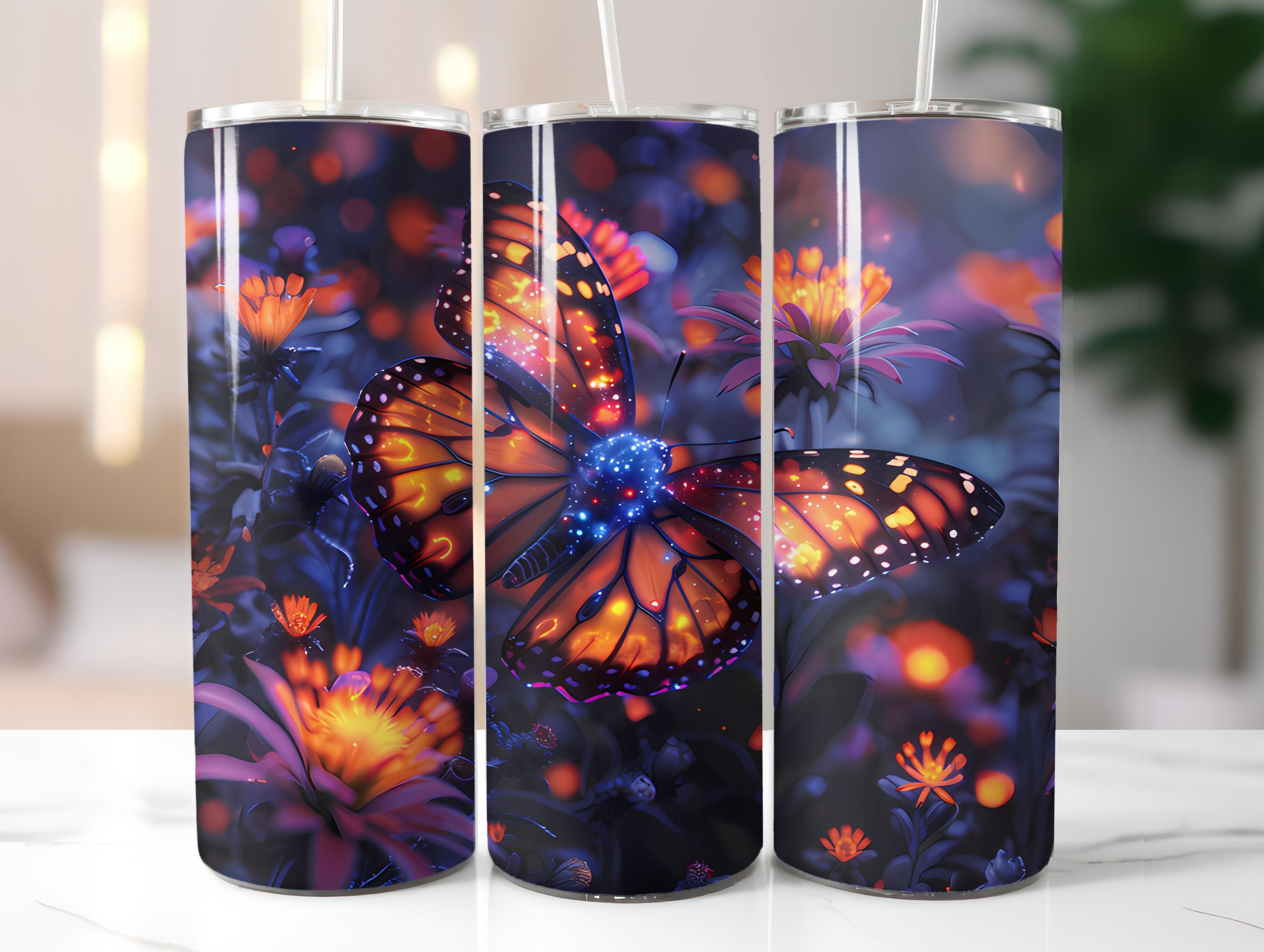 Butterfly Gardens 6 Tumbler Wrap - CraftNest - Digital Crafting and Art