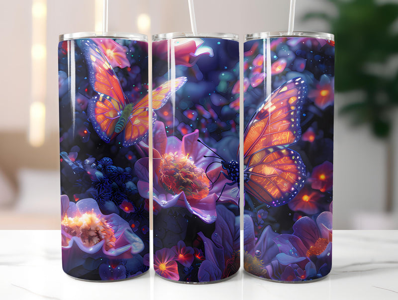 Butterfly Gardens 5 Tumbler Wrap - CraftNest - Digital Crafting and Art