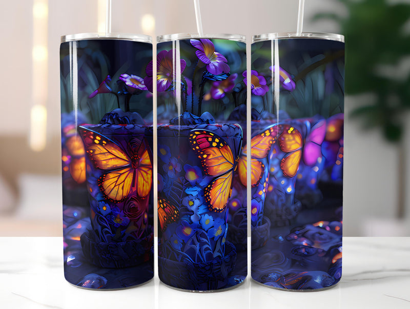 Butterfly Gardens 5 Tumbler Wrap - CraftNest - Digital Crafting and Art