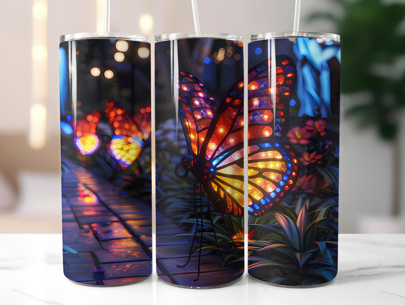 Butterfly Gardens 6 Tumbler Wrap - CraftNest - Digital Crafting and Art