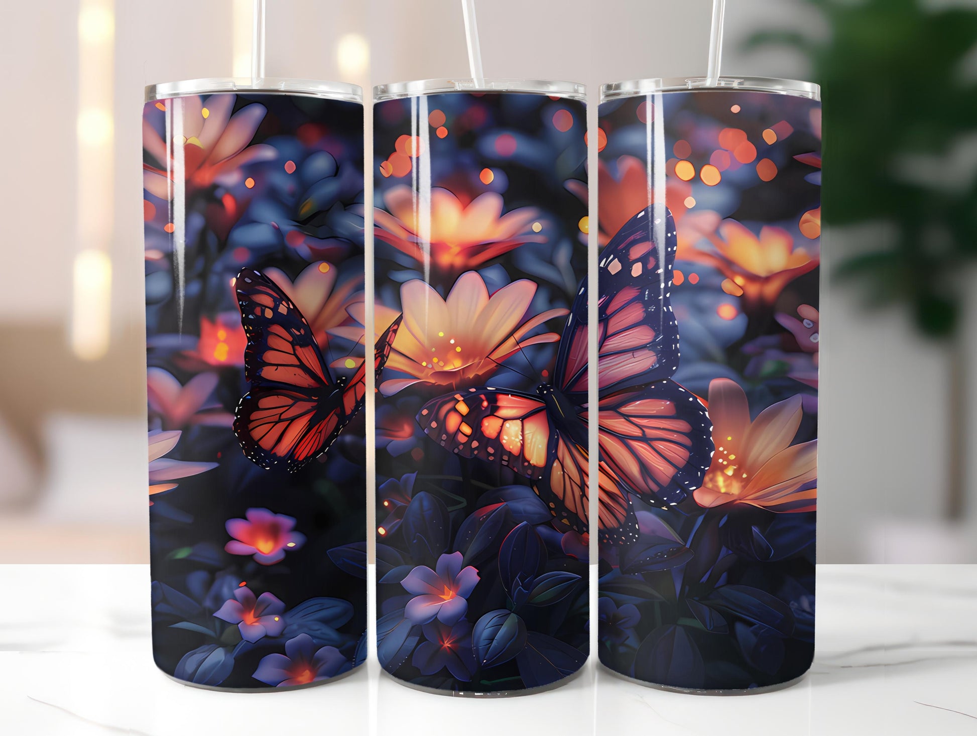 Butterfly Gardens 5 Tumbler Wrap - CraftNest - Digital Crafting and Art
