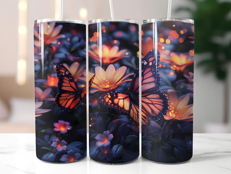 Butterfly Gardens 5 Tumbler Wrap - CraftNest - Digital Crafting and Art