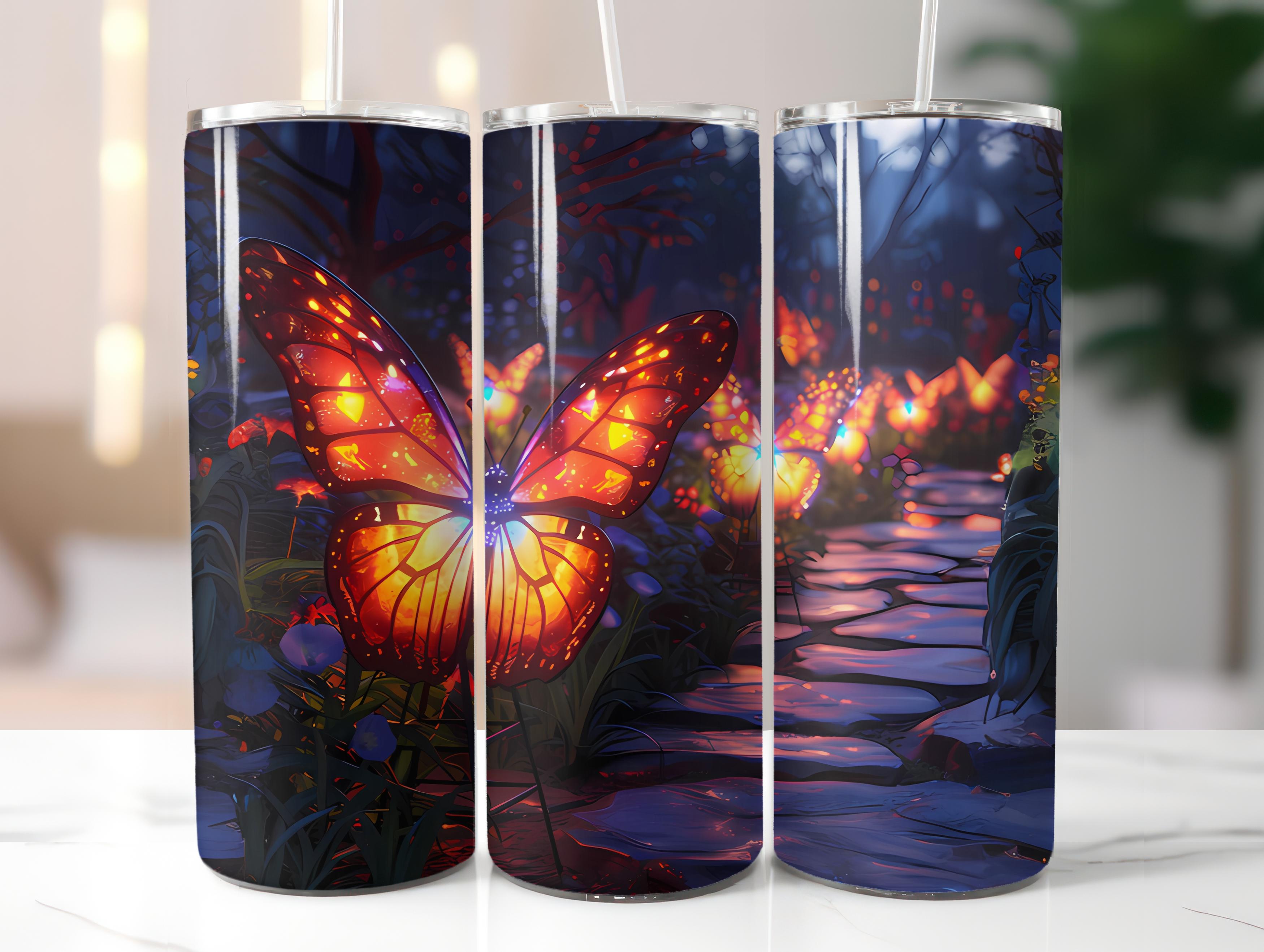 Butterfly Gardens 6 Tumbler Wrap - CraftNest - Digital Crafting and Art