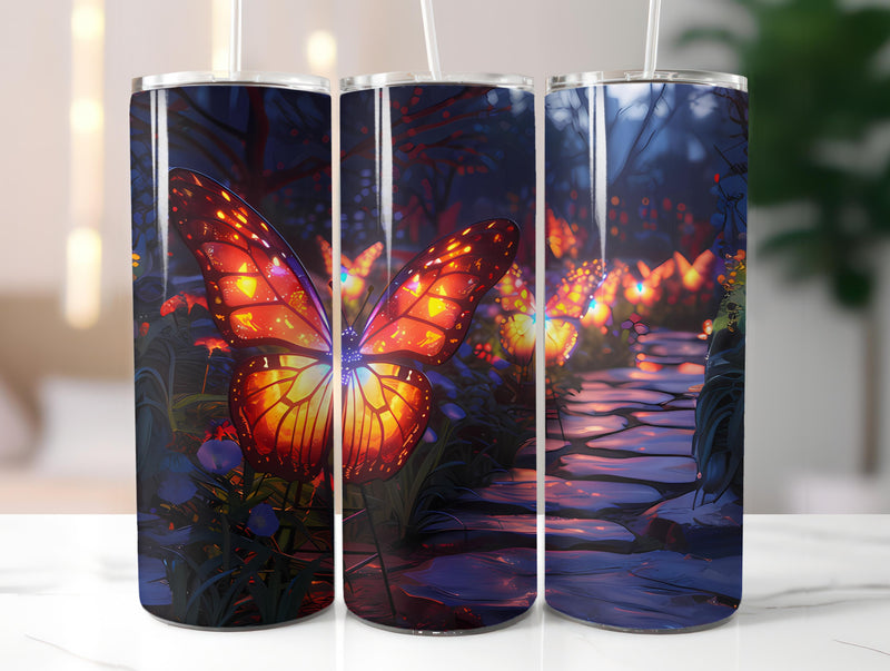 Butterfly Gardens 6 Tumbler Wrap - CraftNest - Digital Crafting and Art