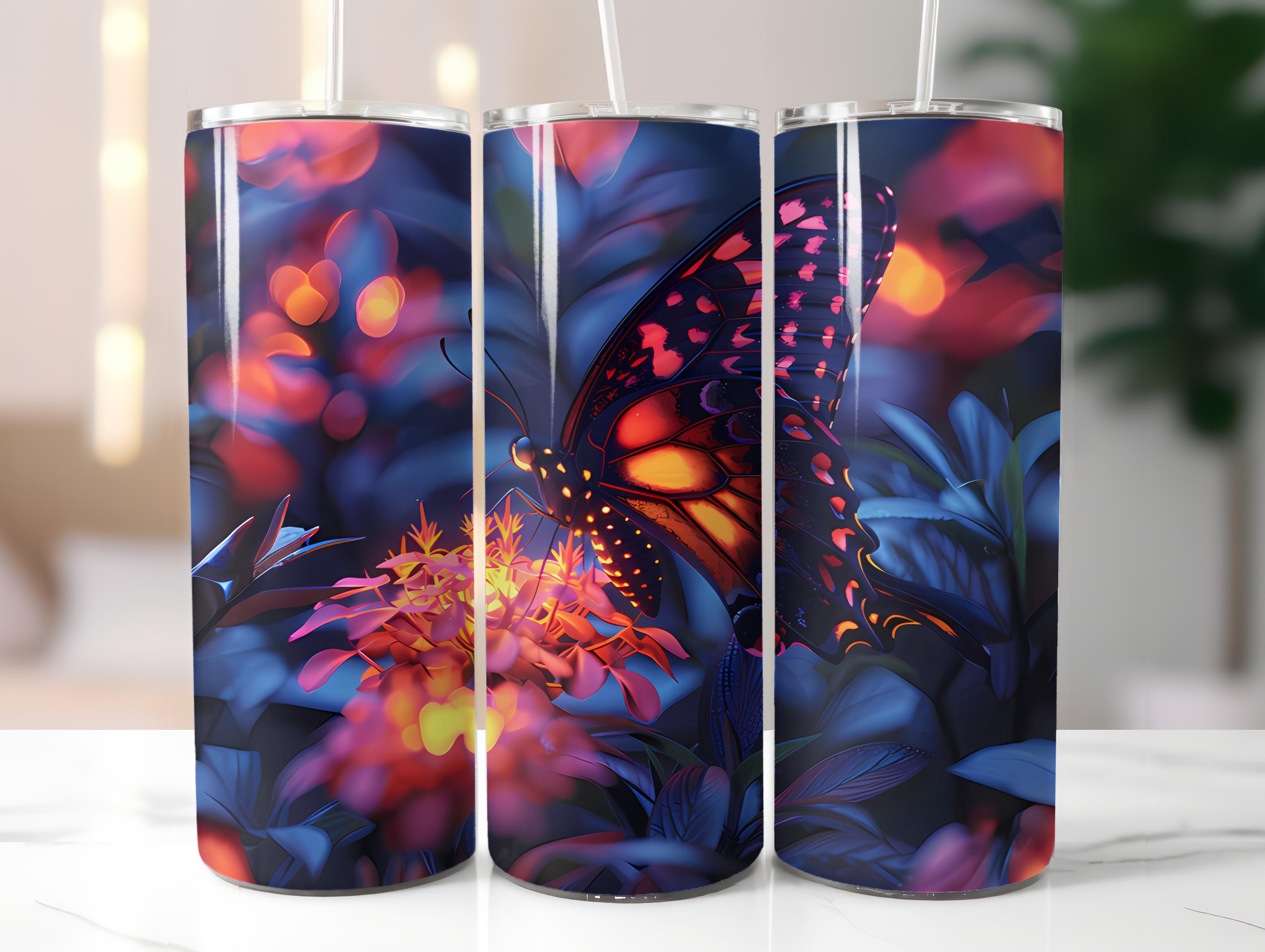 Butterfly Gardens 6 Tumbler Wrap - CraftNest - Digital Crafting and Art