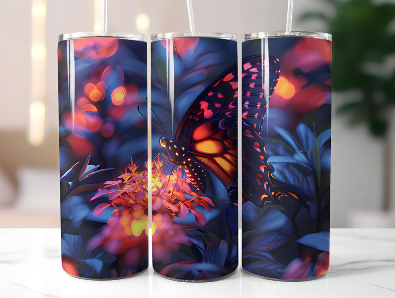 Butterfly Gardens 6 Tumbler Wrap - CraftNest - Digital Crafting and Art