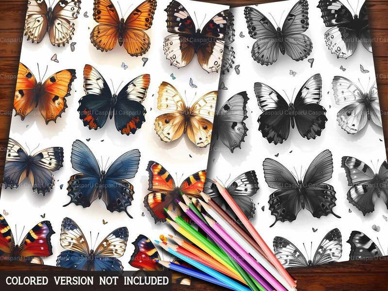 Butterfly Gardens Coloring Books - CraftNest - Digital Crafting and Art