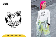 Butterfly and Floral Moon SVG Bundle - CraftNest - Digital Crafting and Art