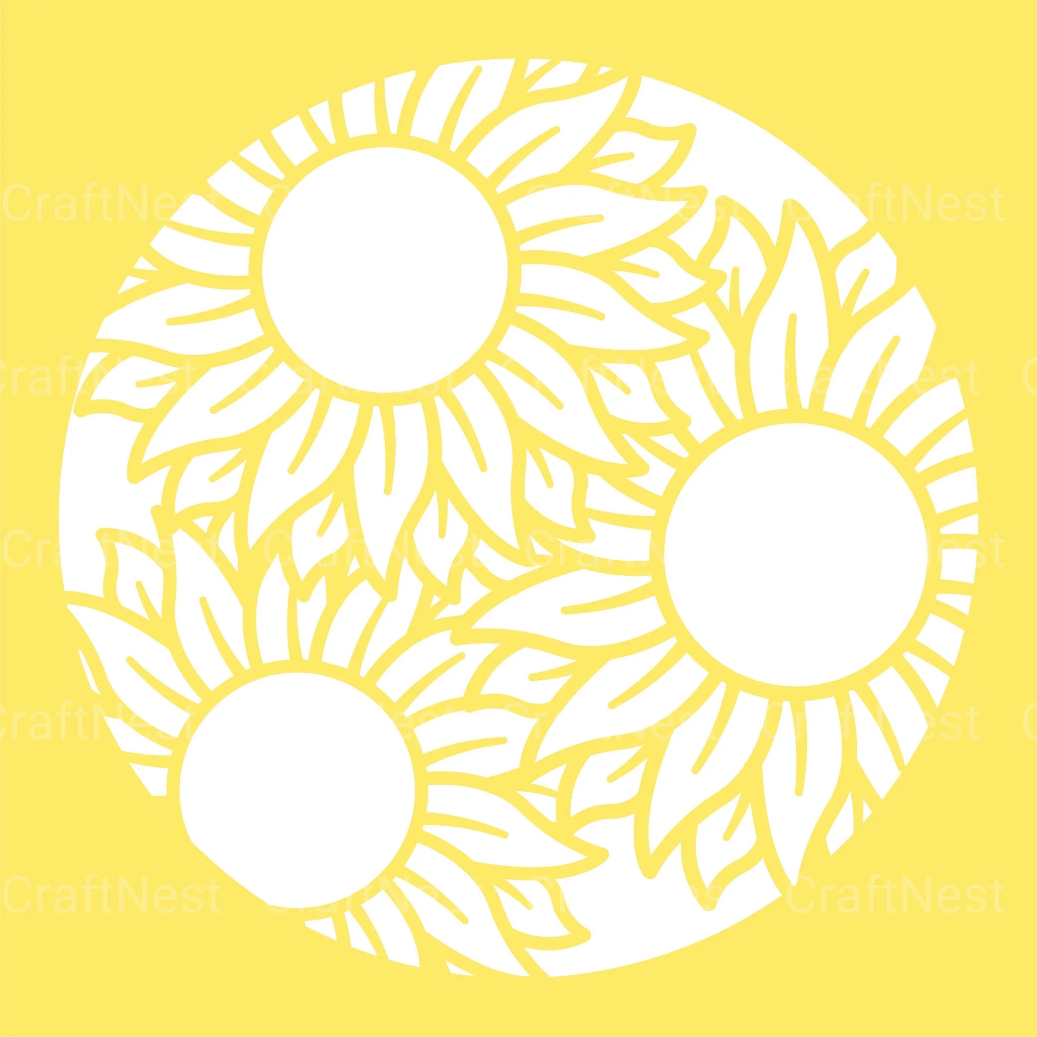 Butterfly and Sunflower 3D Layered Papercut Clipart Bundle - CraftNest - Digital Crafting and Art