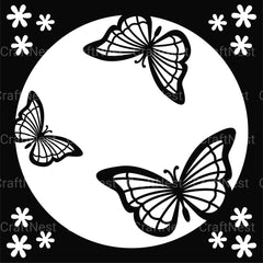 Butterfly and Sunflower 3D Layered Papercut Clipart Bundle - CraftNest - Digital Crafting and Art