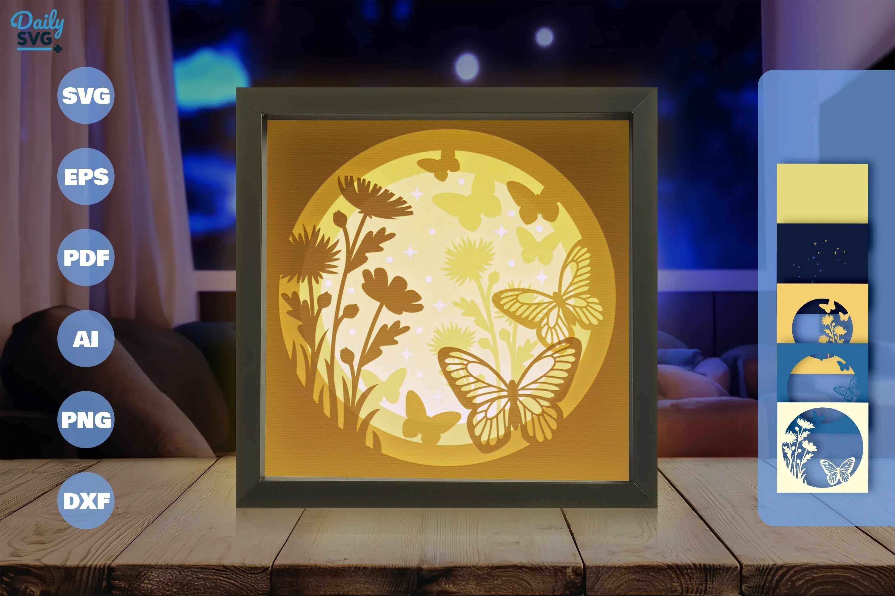 Butterfly Garden Papercut SVG Bundle - CraftNest - Digital Crafting and Art