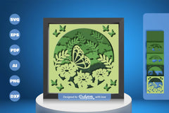 Butterfly Floral Papercut SVG Bundle 1 - CraftNest - Digital Crafting and Art
