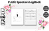 Public Speakers Log Book