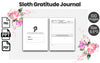 Sloth Gratitude Journal