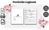 Pesticide Log Book for Record Keeping