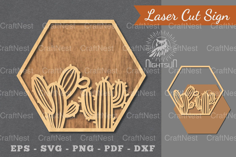 Cactus Laser Cut Sign Clipart Bundle - CraftNest - Digital Crafting and Art