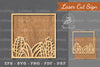 Cactus Laser Cut Sign Clipart Bundle