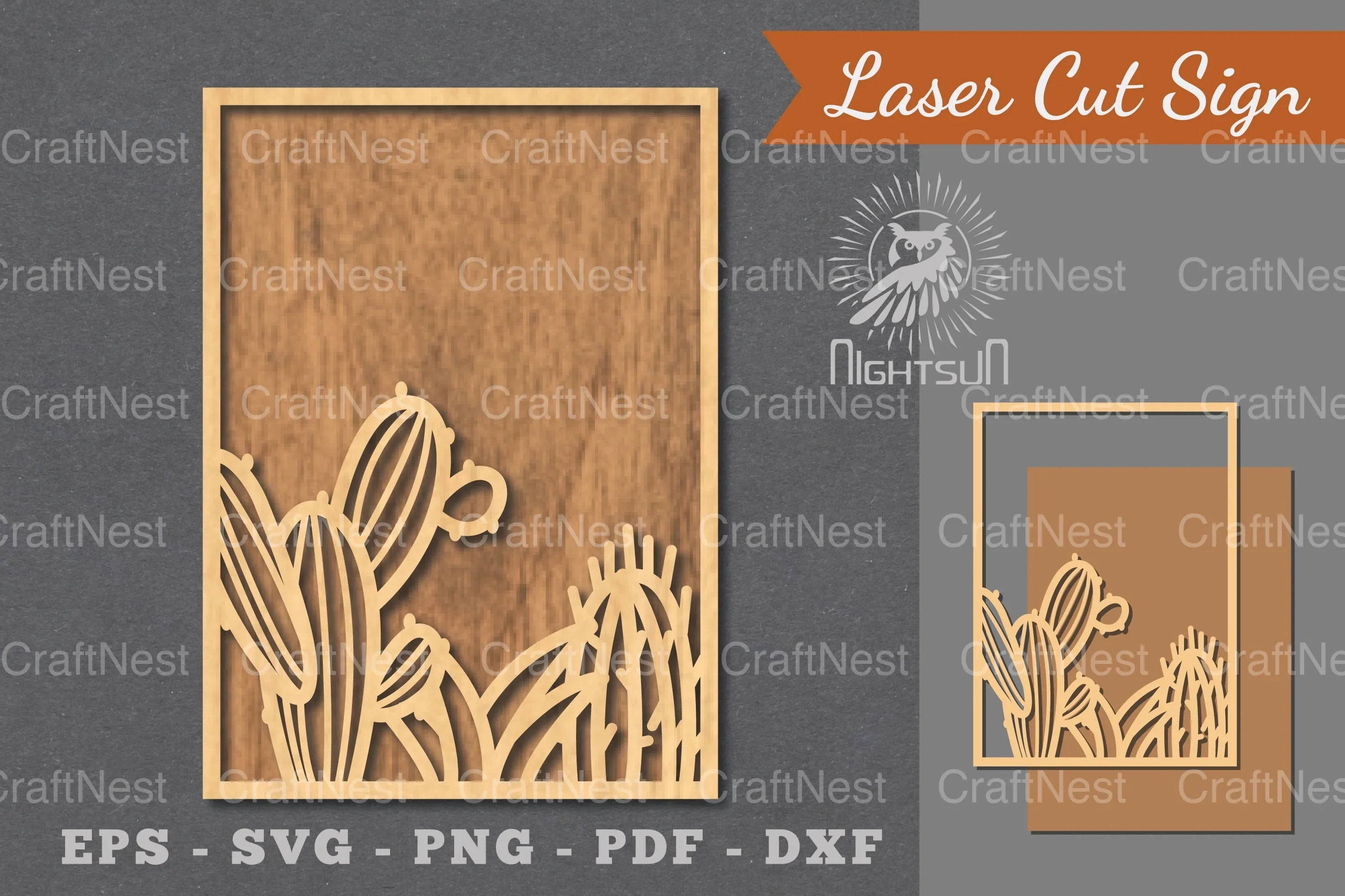 Cactus Laser Cut Sign Clipart Bundle - CraftNest - Digital Crafting and Art
