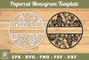 Cactus Papercut Monogram SVG Bundle