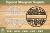 Cactus Papercut Monogram SVG Bundle