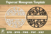 Cactus Papercut Monogram SVG Bundle