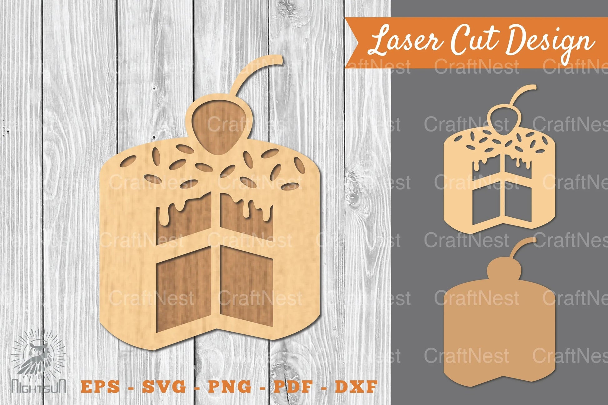 Cake Slices Laser Cut Decoration Clipart Bundle - CraftNest - Digital Crafting and Art