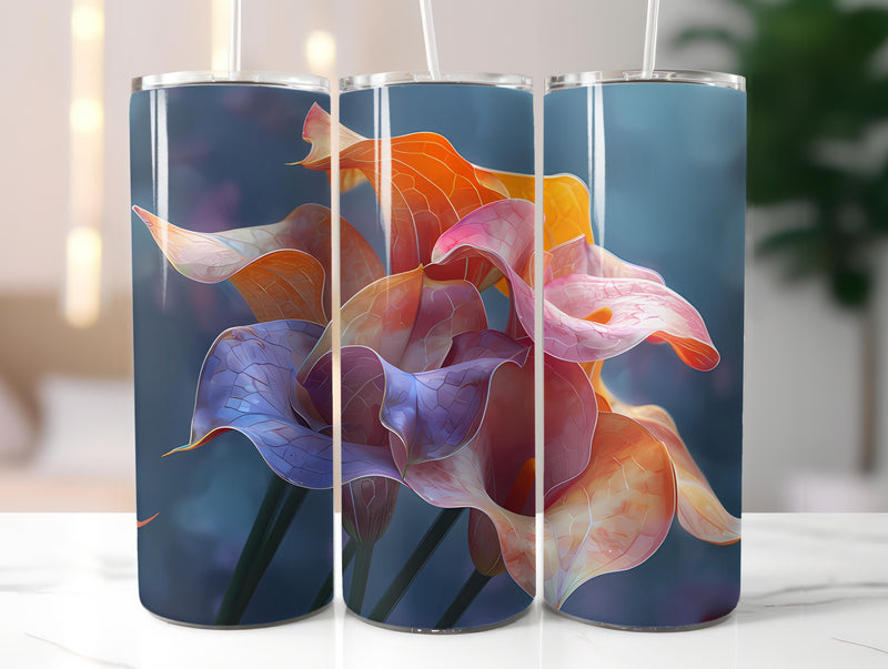 Calla Lilies Flowers Tumbler Wrap - CraftNest - Digital Crafting and Art