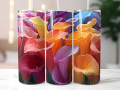 Calla Lilies Flowers Tumbler Wrap - CraftNest - Digital Crafting and Art