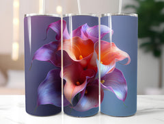 Calla Lilies Flowers Tumbler Wrap - CraftNest - Digital Crafting and Art