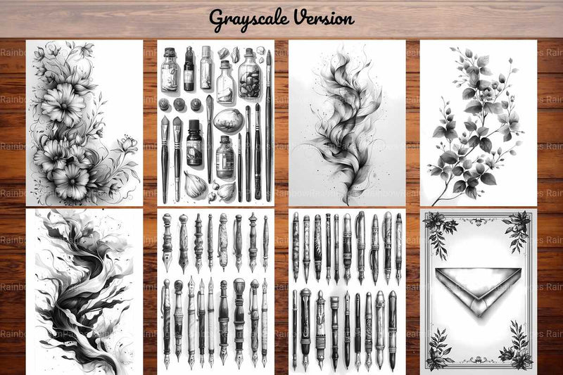 Calligraphy Coloring Books - CraftNest - Digital Crafting and Art