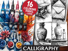 Calligraphy Coloring Books - CraftNest - Digital Crafting and Art