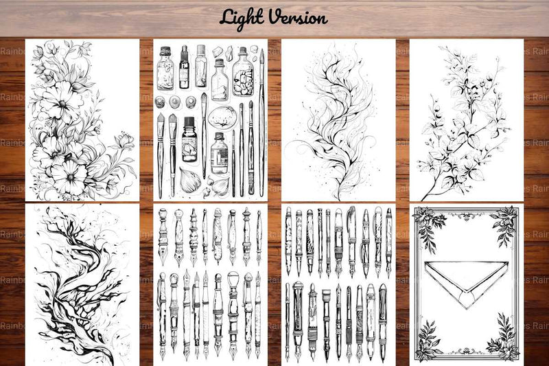 Calligraphy Coloring Books - CraftNest - Digital Crafting and Art