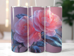 Camellias Flowers Tumbler Wrap - CraftNest - Digital Crafting and Art