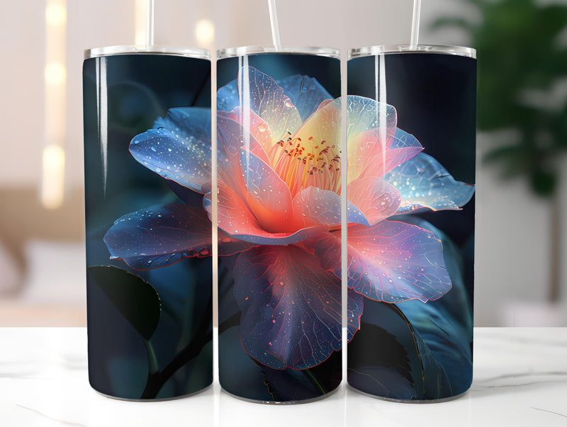 Camellias Flowers Tumbler Wrap - CraftNest - Digital Crafting and Art