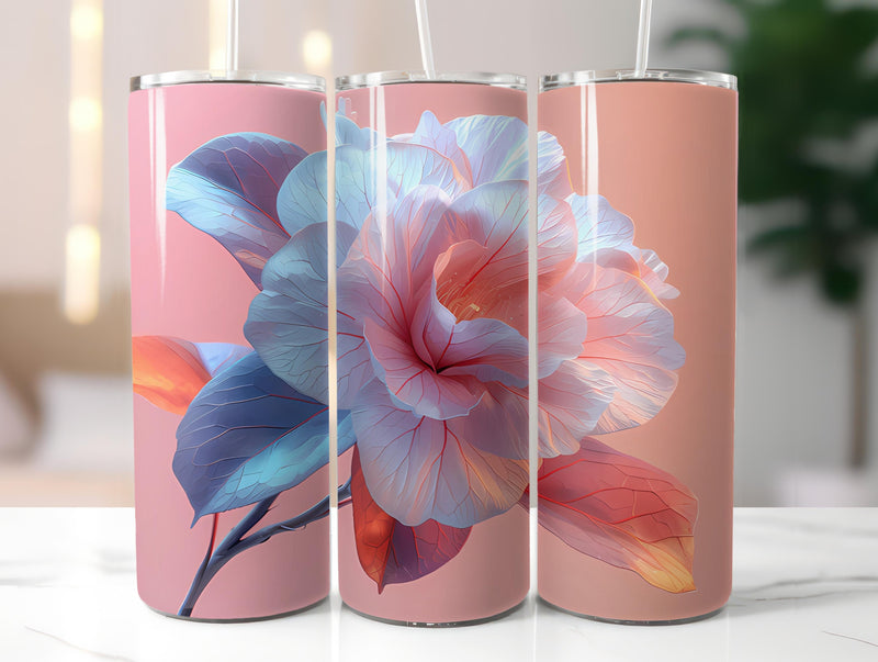 Camellias Flowers Tumbler Wrap - CraftNest - Digital Crafting and Art